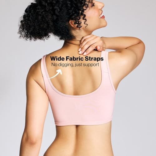 Image of Nykd (NYB113) Non Padded & Non Wired Full Coverage Slip On Everyday Bra in Breathable Cotton for Women & Girls | Wide Shoulder Straps for Support | Hidden Shaping Panel for Gentle Lift & Support