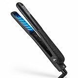 Herstyler Superstyler Onyx Ceramic Flat Iron - Ceramic Hair Straightener with Adjustable Temperature - Travel-Friendly Dual Voltage Flat Iron