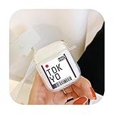 Paquet:Non Coque Touriste De Mode Billets d\'avion Casque Bluetooth pour Airpods 2 1 New York Séoul Londres Étiquette Code À Barres Écouteurs Clear TPU Cover-Tokyo-