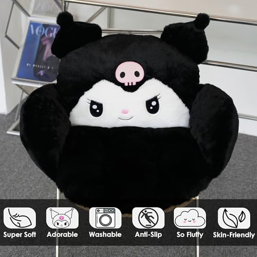 Black Kawaii Backpack (Bla) and Cushion Bundle - Cute Kawaii Stuff Mochila Kawaii - Kawaii Stuff - Kawaii Desk Accessories - Cute Kawaii Room Decor3