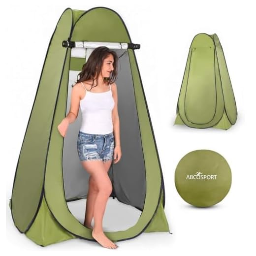 Pop Up Privacy Tent – Instant Portable Outdoor Shower Tent, Camp Toilet, Changing Room, Rain Shelter with Window – for Camping and Beach – Easy Set Up, Foldable with Carry Bag – Lightweight and Sturdy