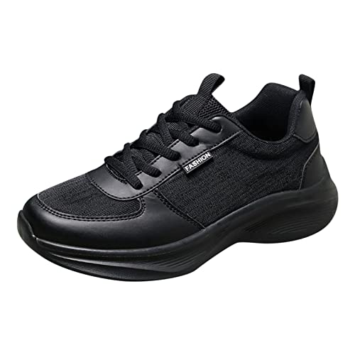 Genérico Zapatillas de Viaje Mujer Zapatillas para Mujer Zapatillas Deporte para Mujer, Verano, Nuevo patrón Malla, Transpirables, cómodos, Fondo, Zapatillas Deporte Mujer Zapatillas (Black, 41)