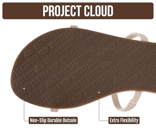 Image of Project Cloud Summer Sandals for Women with Memory Foam Insole (Transition) | Memory Foam Insole; Beach Flip Flops; Non-Slip Sole; Lightweight Double Straps; Summer Sandals for Women; Everyday Comfort