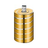 Zxwjddm Wiederverwendbares Kerosinfeuerzeug aus Metall, versiegelt und auslaufsicher, multifunktionales Tischfeuerzeug, geeignet for Outdoor-Camping und Reisen.(Yellow)