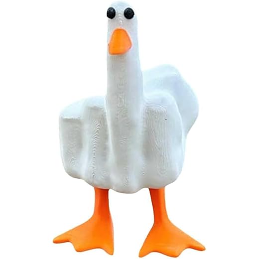 Gladyell Funny Middle Finger Resin Garden Statue, Home Decoration Sculpture for Office Desk Gift