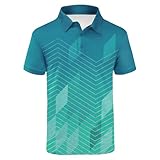 Polo de manga corta para hombre, camiseta de golf, informal, de secado rápido, transpirable, camiseta funcional para exteriores, elástica, degradado de color, camiseta de negocios, cómoda y ajustada