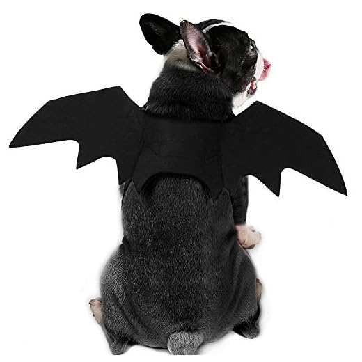 Dog Bat Wing Costume for Halloween, Pet Halloween Party Dress Up Costume for Cat and Small Medium Large Dog