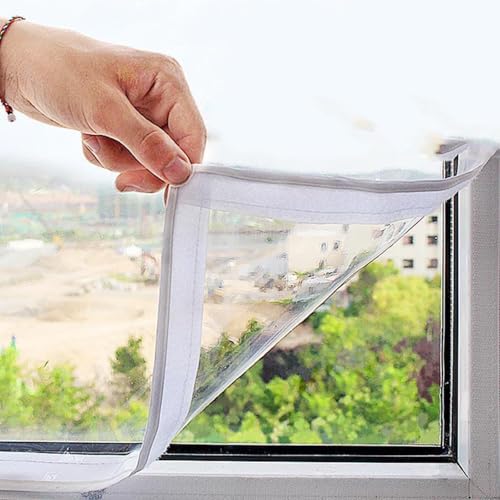 Película térmica para ventanas aislante del viento y frío con plástico transparente resistente 4