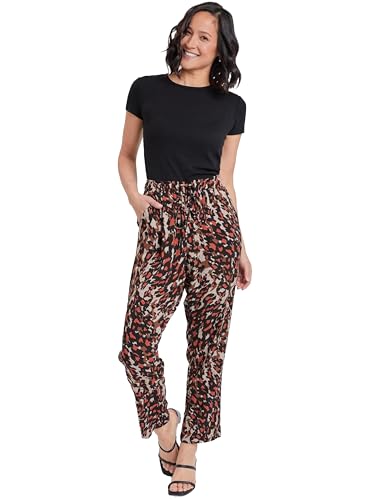 Royalty For Me Womens Women's Straight Tapered High Rise Drawstring Waistband Pants Lifestyle Collection4