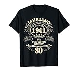 Ehrfürchtige T-Shirt für echte Legenden, sowie Männer und Frauen die im Jahrgang 1941 geboren wurden. Jahrgang 1980 geburtstag. Vintage 80. Geburtstag legendär seit Jahrgang 1941 T-Shirt. Jahrgang geburtstag shirt für Mann. Geburtstag shirt für Mann