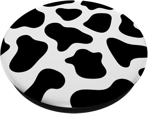 Miniatura 2 de Diseño de vaca en blanco y negro para adolescentes y mujeres PopSockets Standard PopGrip