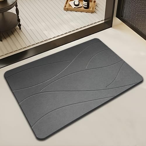 Stone Bath Mat, Diatomaceous Earth Bath Mat Stone with 10s Fast Drying