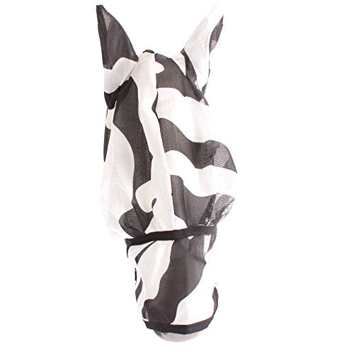 Masque anti-mouches Bucas Buzz-Off Zebra XXXS imprimé zèbre - 4