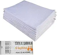 Pano De Prato O Legitimo Branco Kit Com 10 Peças