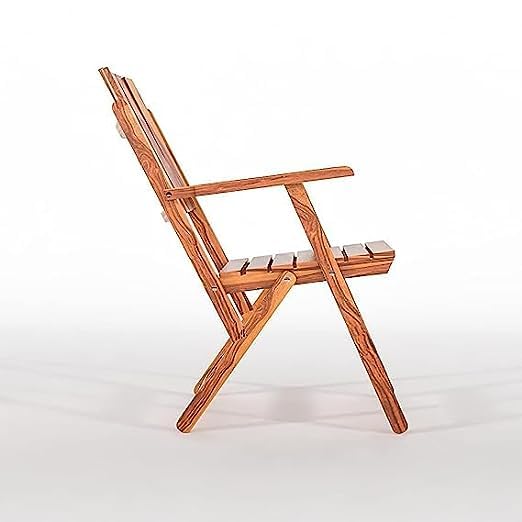Image of Sheesham Wooden Portable Foldable 2 Seater Chair with Table Set Outdoor Balcony Garden Coffee Table Set Furniture with 1 Table and 2 Chairs Set (Brown)