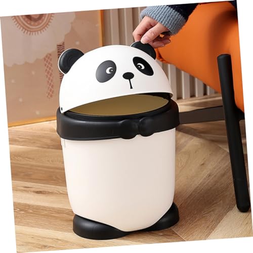 Caneca de basura estilo panda con tapa diseño cartoon pequeña miniatura 4