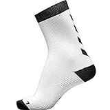 hummel Element Indoor Sport Sock 2, Weiß/Schwarz, 39/42