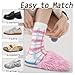 WJIAMPLS 3 Pairs Women's Stylish Crew Socks with Plaid, Polka Dot & Star Patterns, Soft Casual Socks for Daily Wear & Fashion Statement