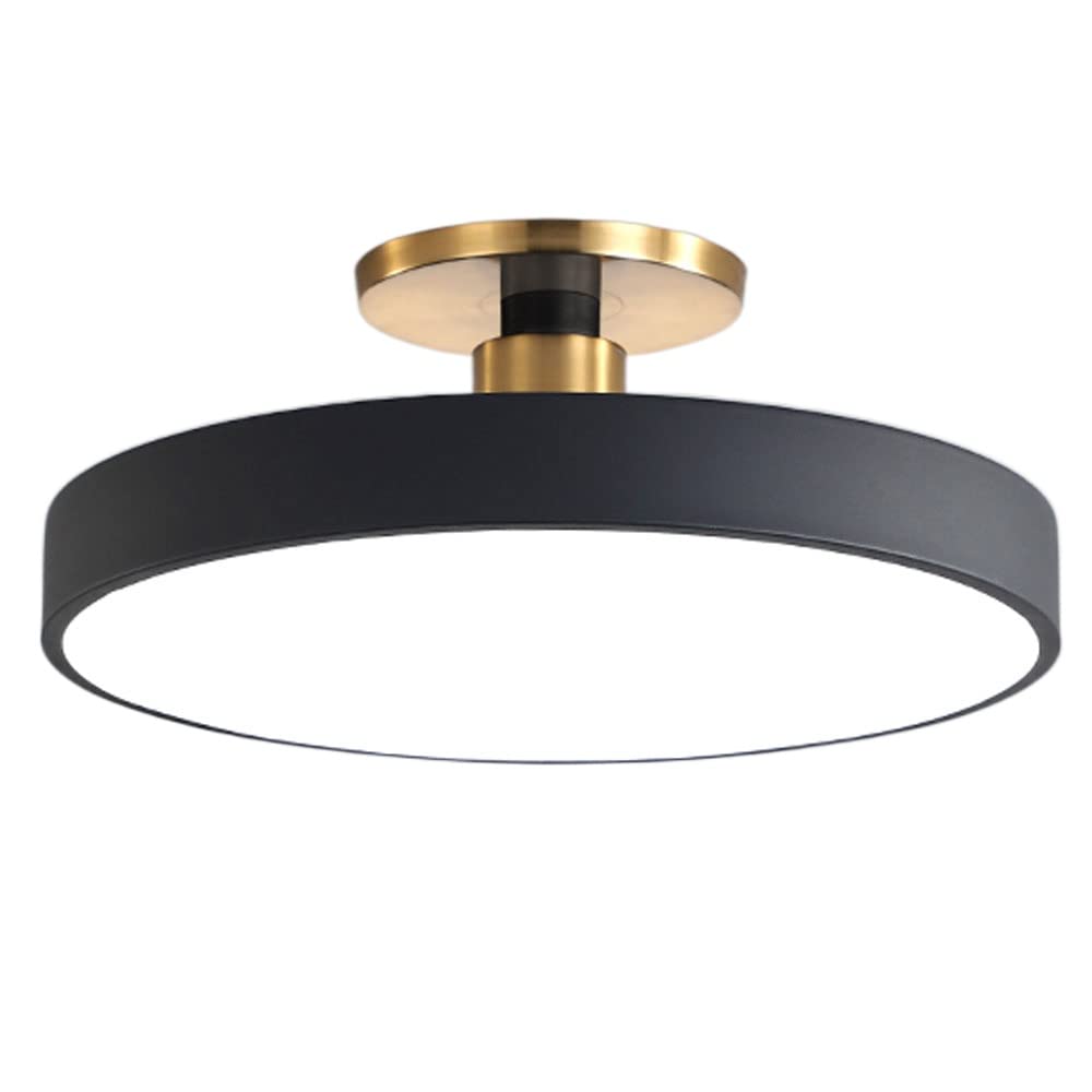 XIAOYINGU Modern Semi Flush Mount Ceiling Lights, Blue Ceiling Lamp For Closets, Brightness Adjustable LED Chandelier Ceiling Fixture Close To Ceiling Lights For Bedroom Kitchen Living Lighting
