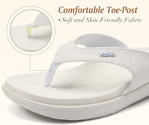 Image of KuaiLu Women's Orthotic Arch Support Flip Flop Sandals