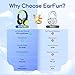 EarFun Kids Headphones Wired with Microphone, 85/94dB Volume Limit Headphones for Kids, Portable Wired Headphone with Shareport, Stereo Sound Foldable Headset for School/Tablet/iPad, Blue Lemon