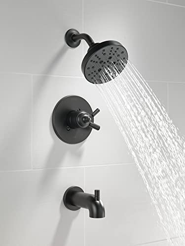 Garniture de robinet de baignoire Delta T17435-BL Saylor noir mat
