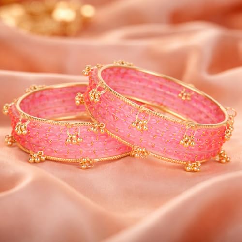 Image of Shining Diva Fashion 16 Pcs Trendy Stylish Glass & Kashmiri Ghungroo Bangles Set for Women & Girls | Traditional Festive Wedding Party Jewellery