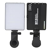 Selfie Light with Clip, 3 Color Temperature Stepless Dimming 3000K - 9900K Portable Clip on Light, for Tablet Laptop Phone, Type C Rechargeable 1500mAh Fill Light