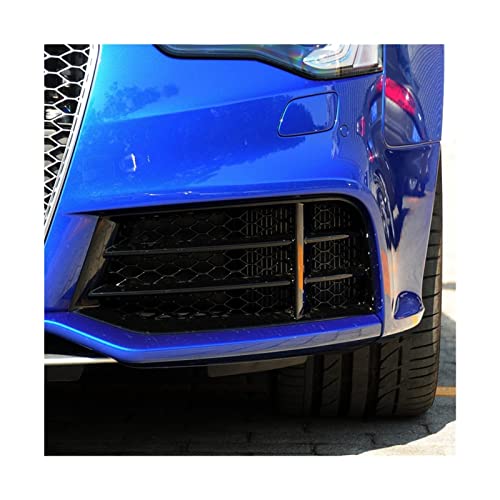 2x RS5 車用フォグランプグリルランプカバートリム 光沢ブラック ハニカム六角フロントグリル と互換性がある audi RS5 B8.5 2013 2014 2015 2016 対応(Left)