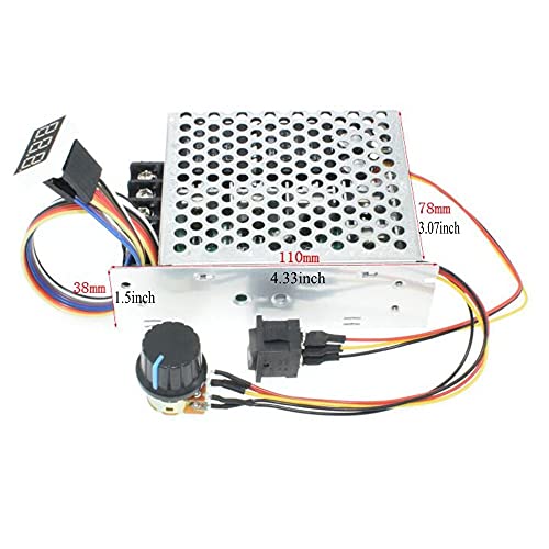 Adjustable Digital Display 10-55V 60A Pwm Dc Brushed Motor Speed Controller Switch Control 12V 24V 36V 48V Forward Brake Reverse For Power Wheels Regulation (60A Pwm) #TOP2