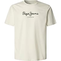 PEPE JEANS T-Shirt da Uomo Eggo N, Beige (Bianco Avorio)