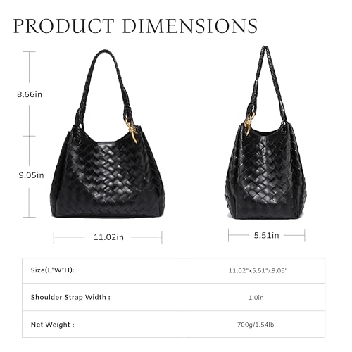 Crossbody Bucket Bag Braided Purse Parachute Shoulder Bag For Women,Vegan Leather Woven Tote Handbag3