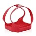 Silicone Steamer Basket, Instant Pot Accessories, Pot Holders, Compatible with 6 Qt / 8 Qt Instant Pot (Red)