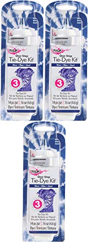 Tulip One Color Tie Dye, Blue Pack of 3