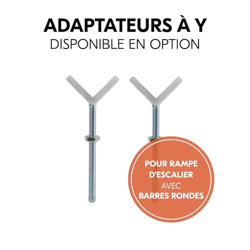 hauck 21cm Verlängerung, Schwarz - Kompatibel mit Kinderschutzgitter Clear Step 2, Open N Stop 2, Autoclose N Stop 2 - Ohne Bohren, Tür- & Treppenschutzgitter Zubehör