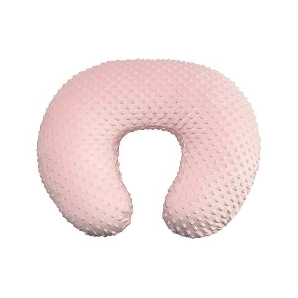 Owlowla Minky Stillkissenbezug, Stillkissen, Schonbezug, passend für Stillkissen, für Jungen, Mädchen (Blush Pink)