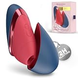 Womanizer Next Liberty Klitorisstimulator mit 3D Pleasure Air Technology | Saugvibrator für Stimulation | Flüsterleiser Clit Sucker für sie | Wiederaufladbar wasserdicht mit Reiseetui | Blau-Rot