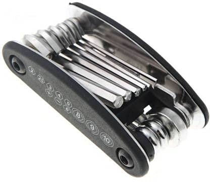 AlexVyan Imported Stylish 11 in 1 Cycle Tool Kit Multi Purpose Mountain Bike Bicycle Repair Tool Kit Allen Key Spoke Wrench