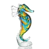 QFkris 8 inch Blown Glass Seahorse