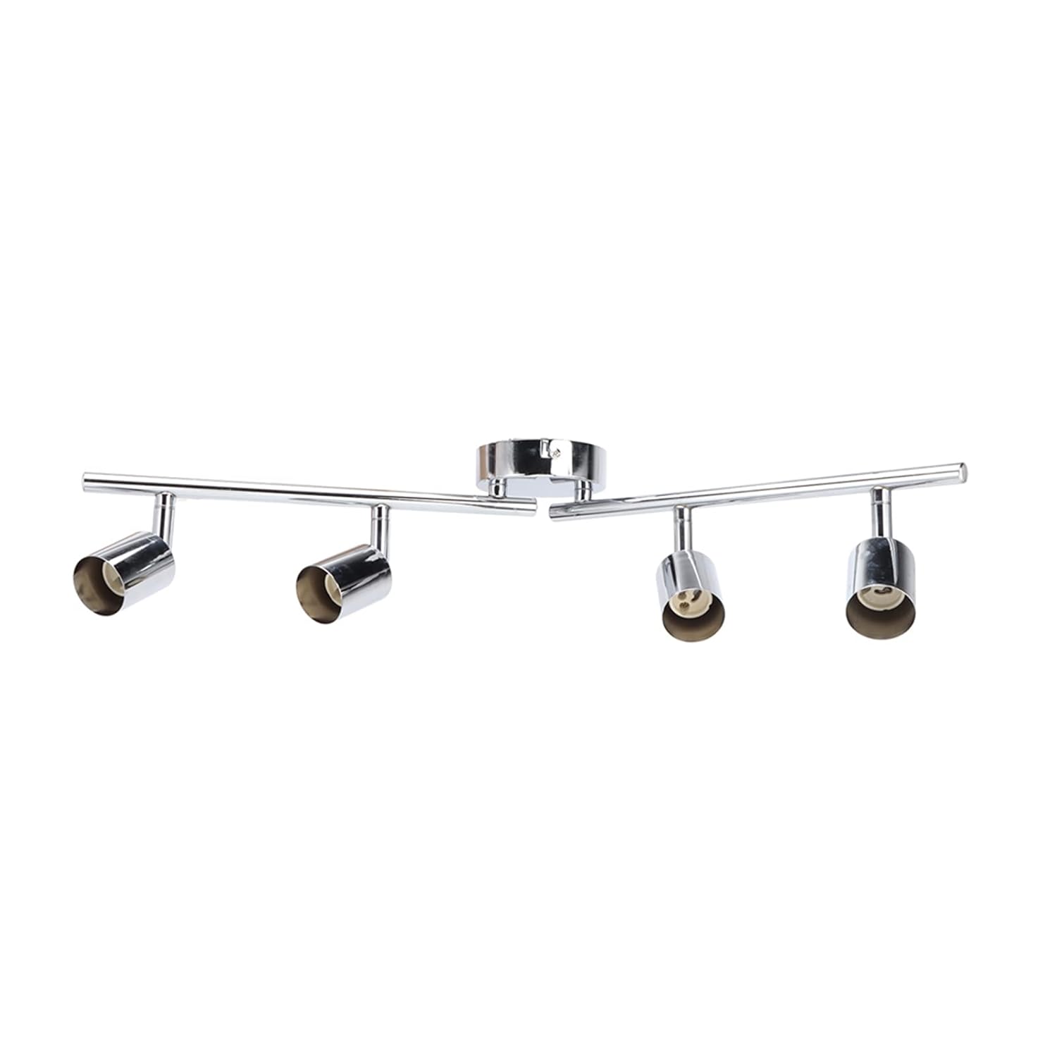 Fafeicy Lamp Holder Iron 4 Head Adjustable Ceiling Lamp Holder GU10 85V to 265V 330 Degree Rotation 90 Degree Tilt for Bedroom Living Room Restaurant Office