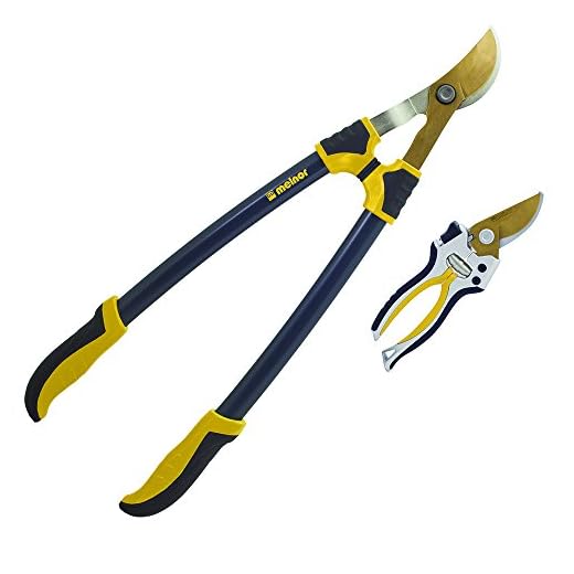 Melnor 84760-IN Pack-Titanium Blades-Includes 27 Loppers and 8.5” Bypass Pruner Pruner & Lopper Value Set, Combo