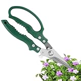 Gartenschere, robust und ergonomisch für den manuellen Gebrauch, Handwerkzeuge für den Garten aus Edelstahl | für Rasen, Hof, Rasen, Rasen, Veredelung, Landschaftsbau, Hydrokultur, Blumen, Pflanzen