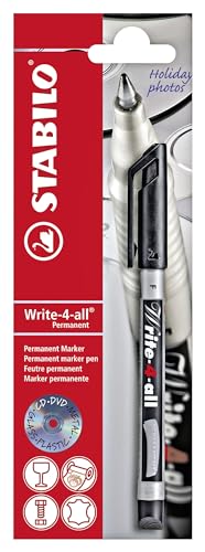 STABILO Write-4-all - Permanent Marker Pen - Fine - Pack of 1 - Black