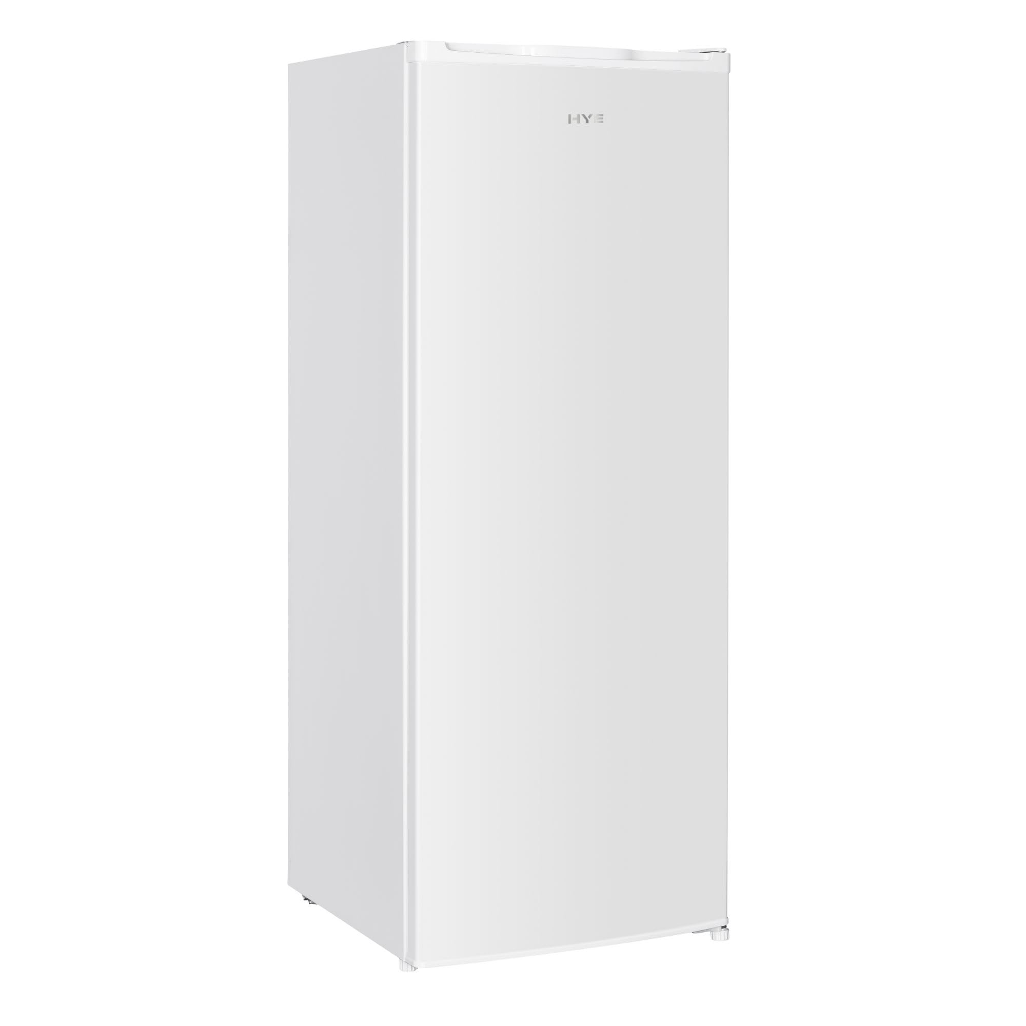 HYE Upright Larder Fridge - Medium Size Freestanding Fridge, 54.5cm Width, 242 Litre Capacity, Reversible Door, White, Suitable For Apartments & Families - RF01SDF242W01 - 2