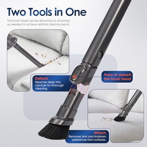 Kuflant 971433-01 Extendable Flexible Crevice Tool Vacuum Attachments for Car & Home, Quick Release Slim Nozzle Attachment Compatible with Dyson V15 V12 V11 V10 V8 V7 Gen5 G5 Vacuum Cleaner by Kuflant - Used condition - Image 5