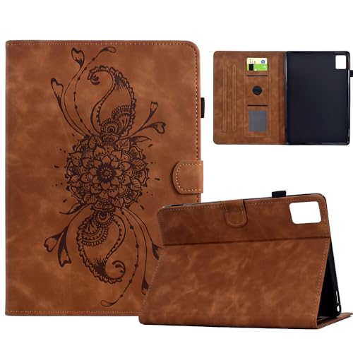 Étui Lenovo Tab M10 3ème génération TB328FU en cuir marron à rabat