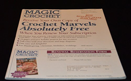 Magic Crochet Magazine August 1991 Number 73 B0099QOATI Book Cover