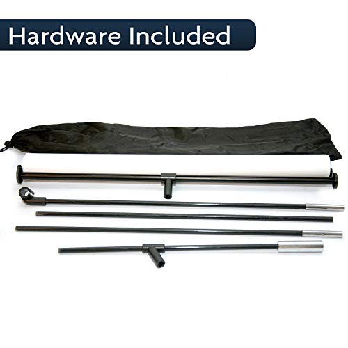 BANNER BUZZ MAKE IT VISIBLE L Banner Stand, Tradeshow Event Display Vertical Sign Holder, Outdoor Advertising Banner Stand with Carrying Bag - 2\' Width X 5.33\' Height (Graphic with Hardware)