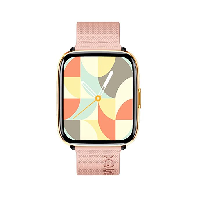 Intex FitRist Vogue S1, Rose Gold Bluetooth Calling Smart Watch with 1.