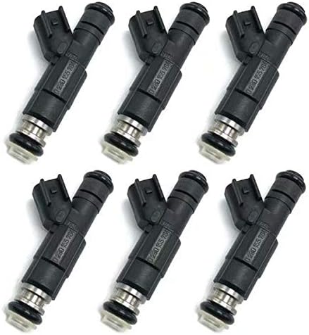 6PCS Fuel Injector Kits 280155974 Fit for Cherokee Grand Cherokee Wrangler Dodge Ram 1500 2500 3500 Van 0280155923
